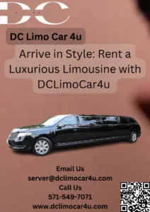 The post promotes DCLimoCar4u's Escalade limo rental service, highlighting its luxurious and stylish features, including plush leather seating, state-of-the-art sound systems, and customized rental options. It emphasizes the company's commitment to exceptional customer service and safe, comfortable rides for any occasion, from weddings and proms to corporate events and airport transportation.